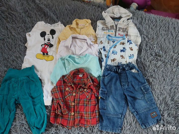 Детские вещи пакетом 6-18 мес