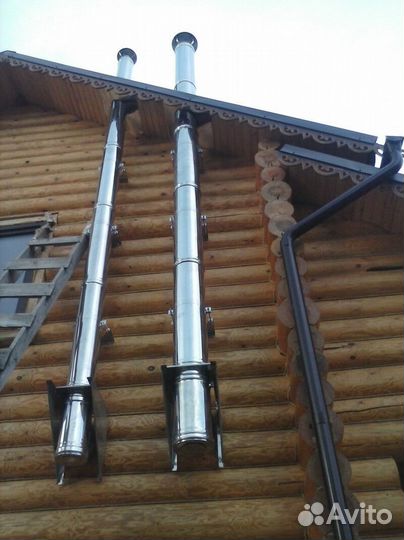 Сэндвич-труба Для Дымохода 150х250, L-1м