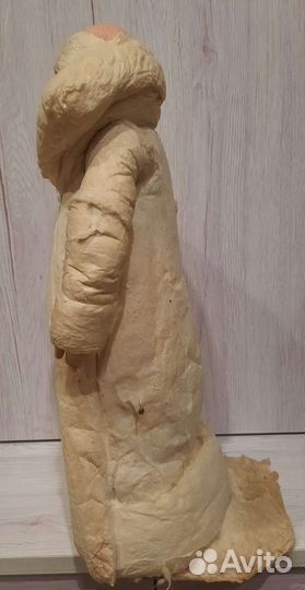 Дед мороз ватный пласмассовая снегурка СССР