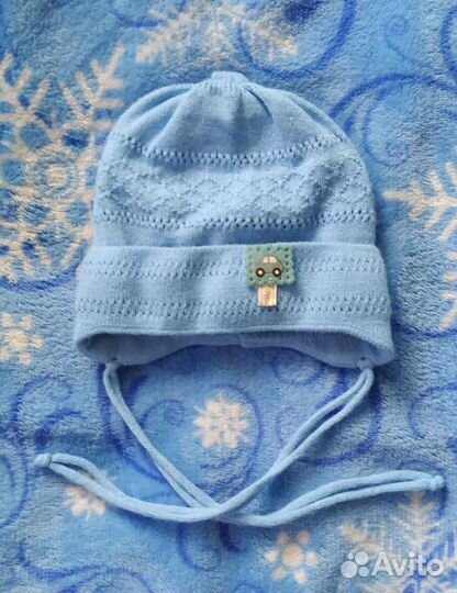 Шапка для новорожденного весна