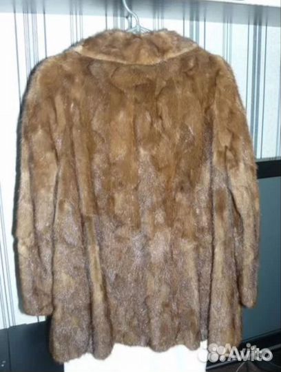 Шуба из кусочков норки