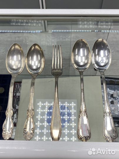 Ножи ложки мельхиор