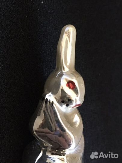Елочная игрушка СССР кролик