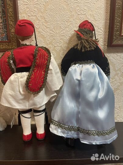 Кукла семейная пара греция