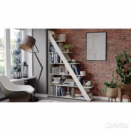 Стеллаж тип 14 - Дуб Крафт Белый