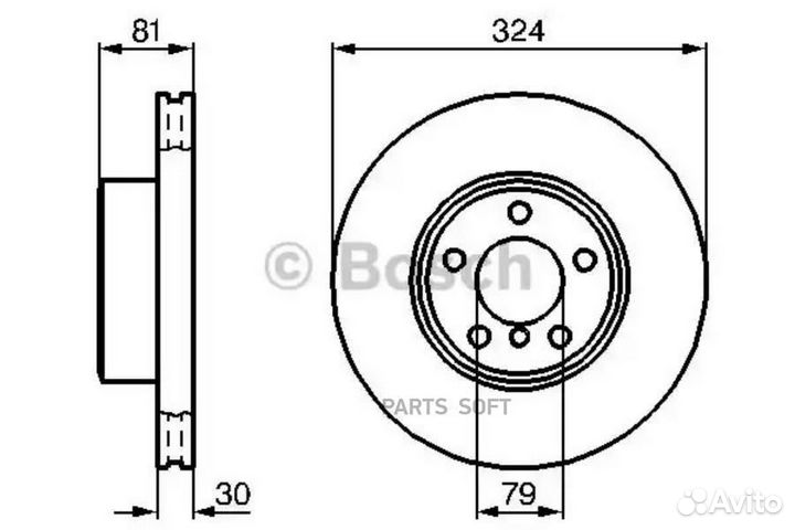 Bosch 0986479002 Тормозной диск