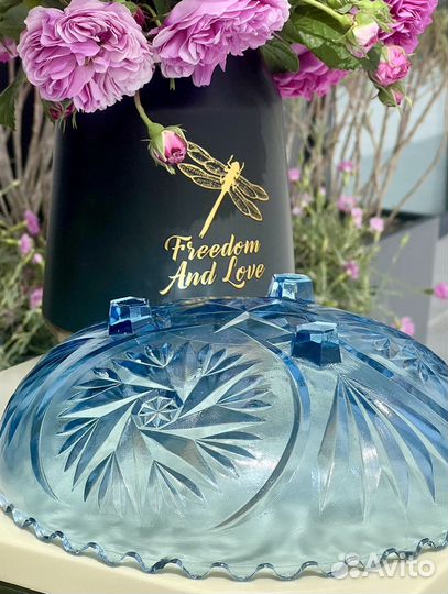 Ваза Цветное стекло Винтаж