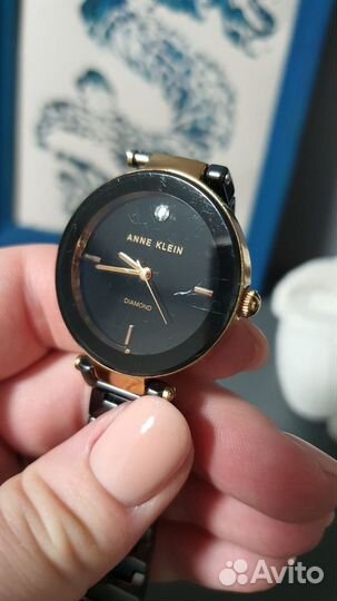 Часы женские anne klein diamond 1018bkbk