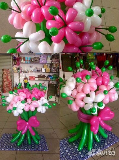 Огромные букеты из шаров