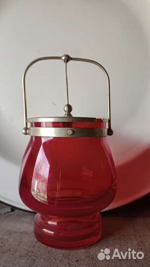 Сахарница стеклянная СССР