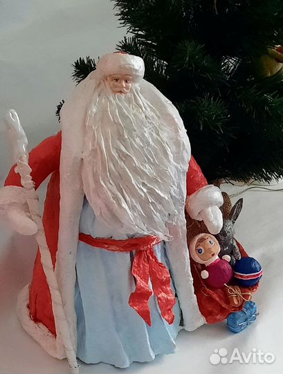 Ватные игрушки Дед Мороз