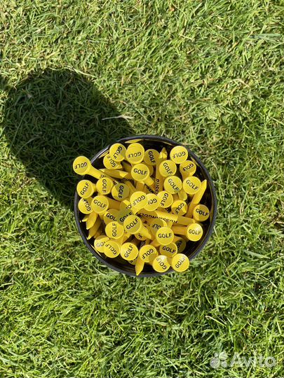 Ти тишки для гольфа желтые