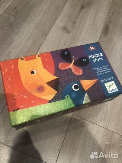 Djeco пазл гигант животные