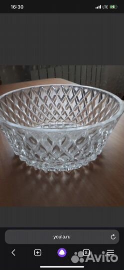 Хрустальная ваза