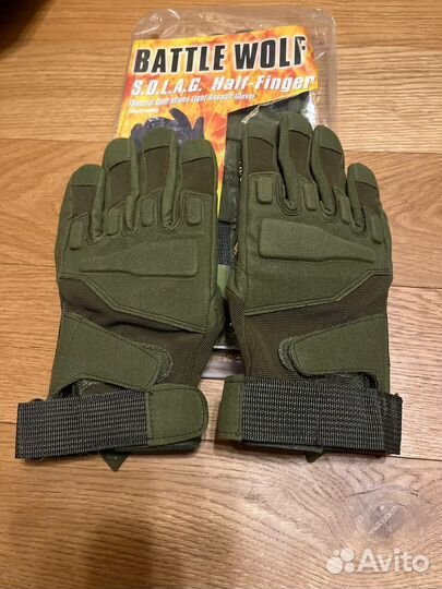 Тактические перчатки с мягкими вставками