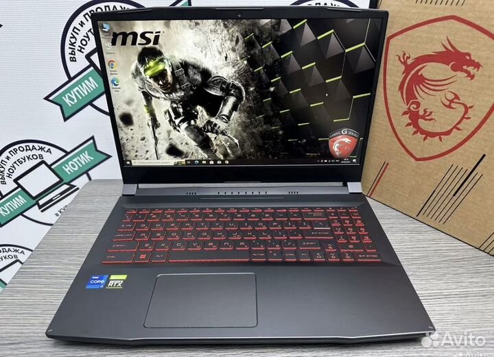 MSI katana 16 ядер Core i7-11800 16Gb RTX3060 SSD