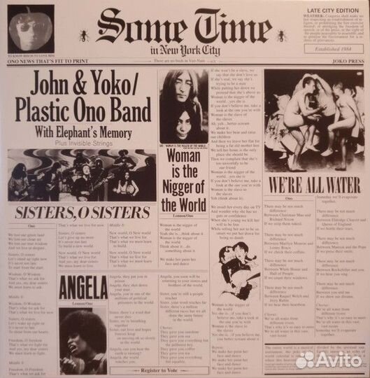 Виниловая пластинка Lennon, John, Sometime In New