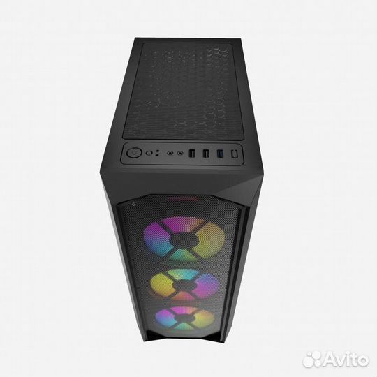 Компьютерный корпус Powercase rhombus X3 mesh LED