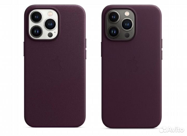 Оригинал LeatherCase MM1A3ZE/A iPhone 13 Pro Вишня