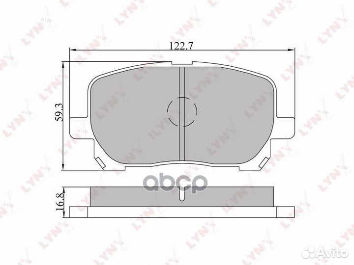 Колодки тормозные дисковые перед BD7531 LYN