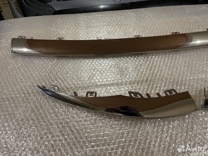 Хром накладки бампера Mercedes W205 рестайл новые