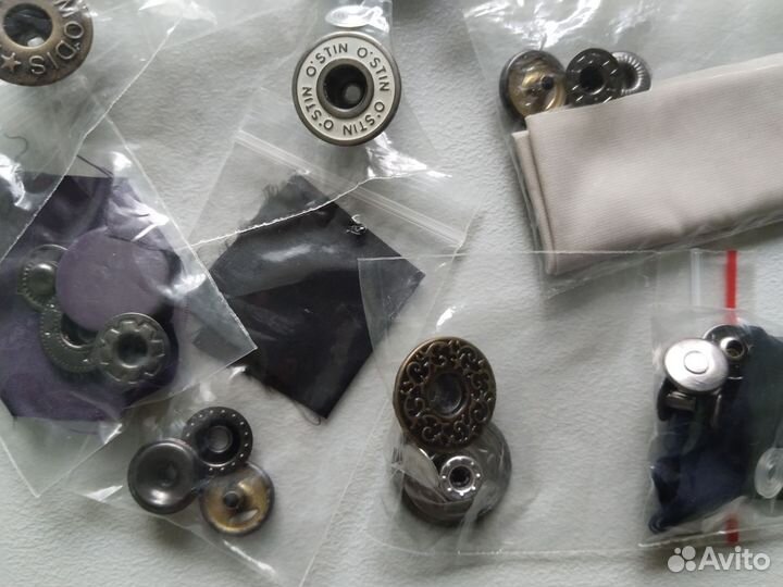 Кнопки для одежды металлические (лот)