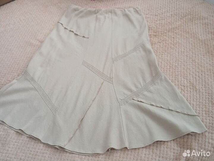 Юбка льняная