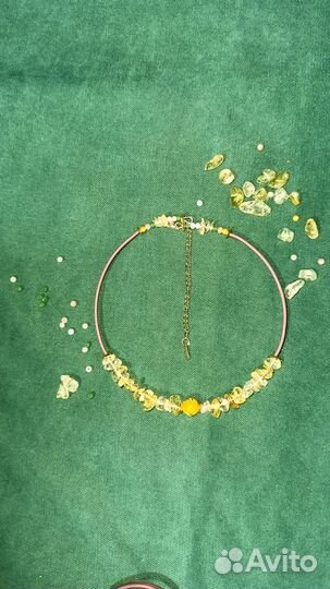 Чокер из чешского стекла