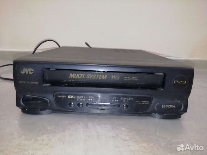 Видеомагнитофон jvc HR-P29A, made inJapan