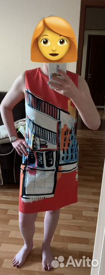 Платье летнее хлопок купон 42-44