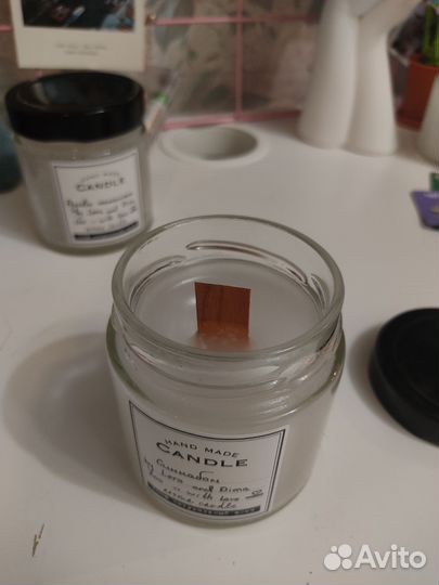 Ароматическая свеча ручной работы 