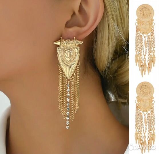 Серьги цепочки