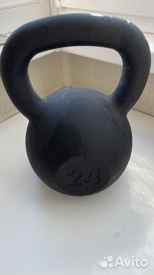 Гиря цельнолитая Shigir кроссфит 24 кг