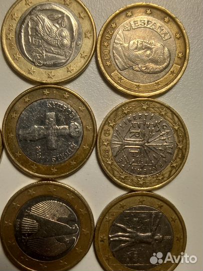 Коллекция монет 1 Euro