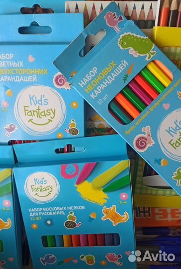 Карандаши мелки ластики фломастеры