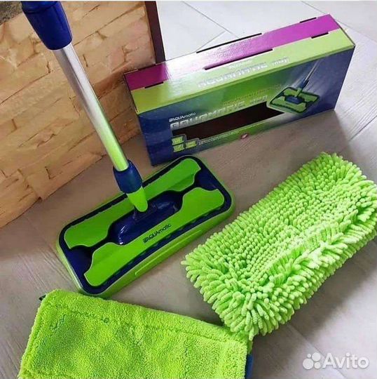 Швабра гринвей и подарок салфетка для стекла