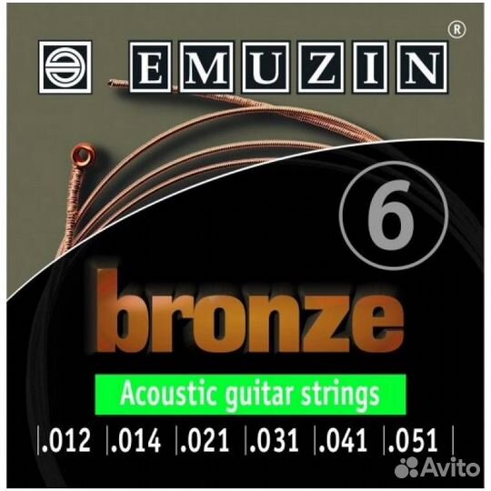 Emuzin.051 бр (№ 6) - Струна одиночная для акуст