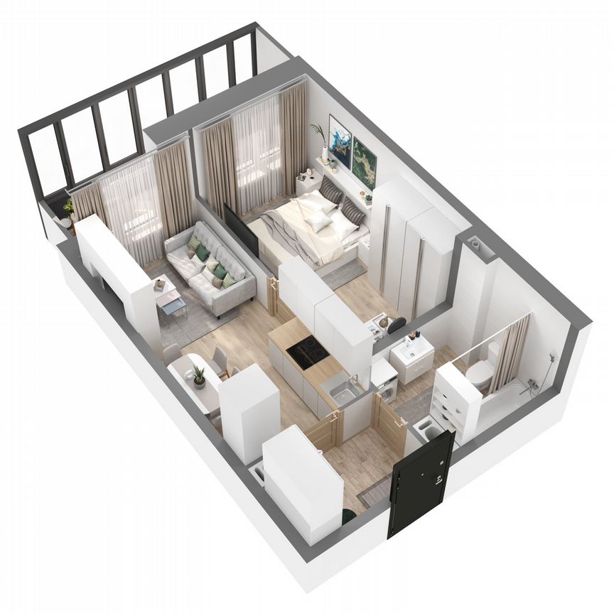 1-к. квартира, 38 м², 10/27 эт.