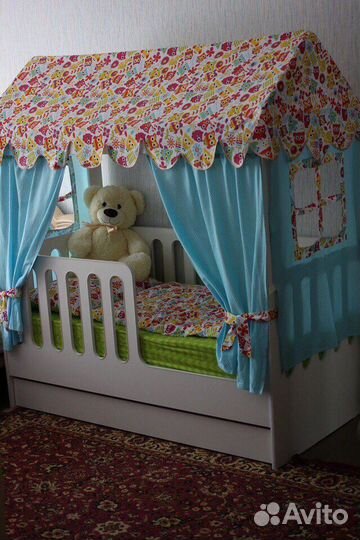 Крыша занавески балдахин для домик кроватки