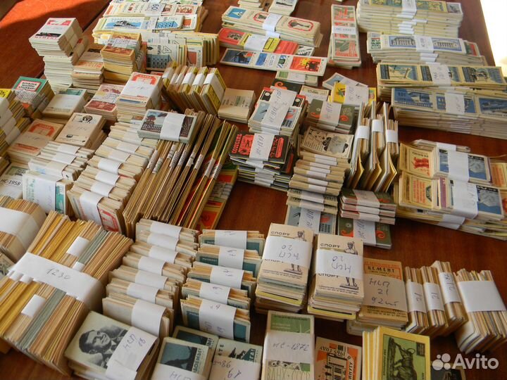 Спичечные этикетки: 1268 штук в ассортименте