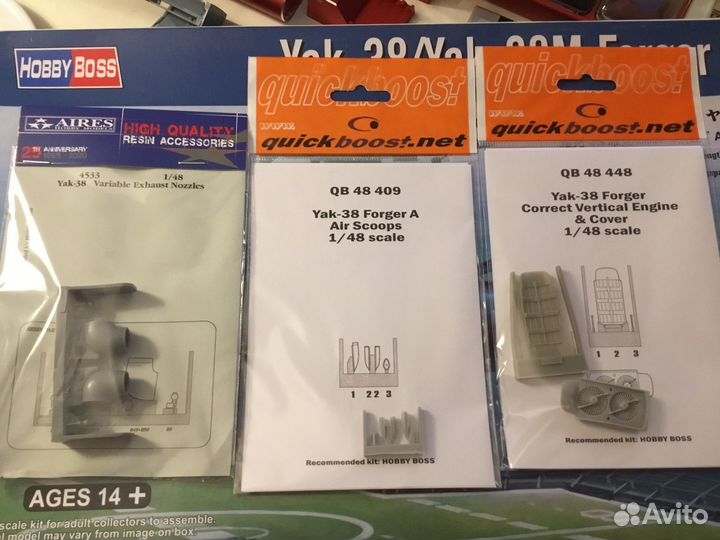 Сборная модель самолета hobby boss як-38 1/48