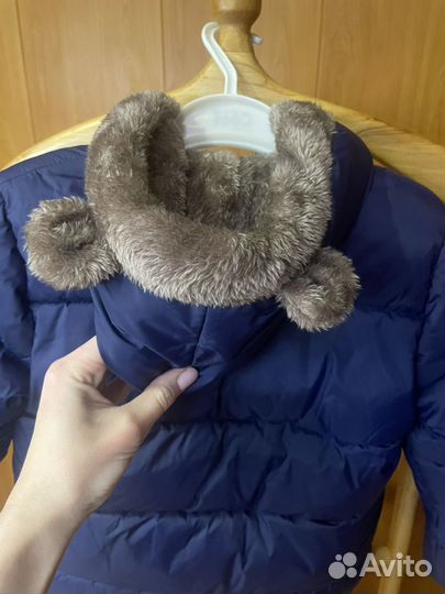 Детская зимняя куртка 120 с мехом