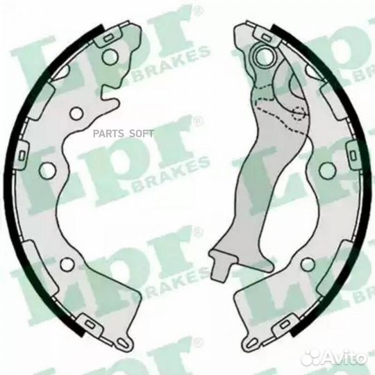 LPR 09350 Колодки тормозные барабанные