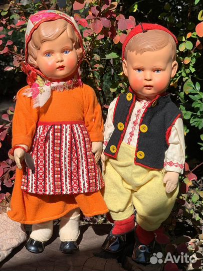 Антикварные немецкие целлулоидные куклы