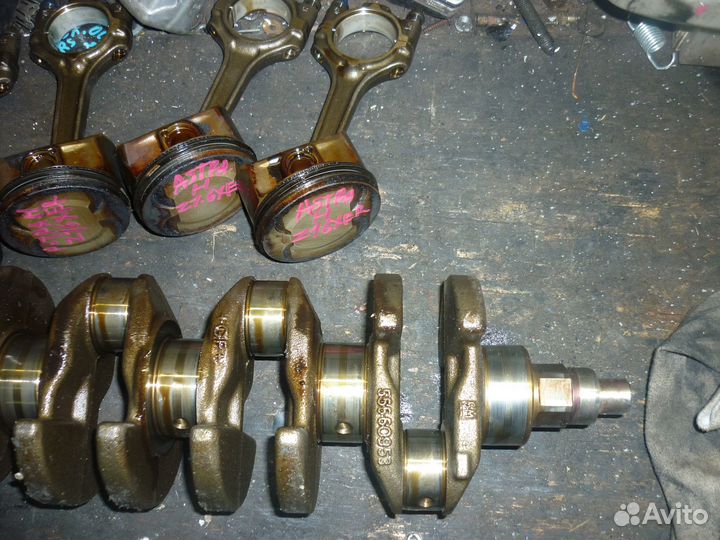 Коленвал / шатну на опель астра н 1,6 z16xer