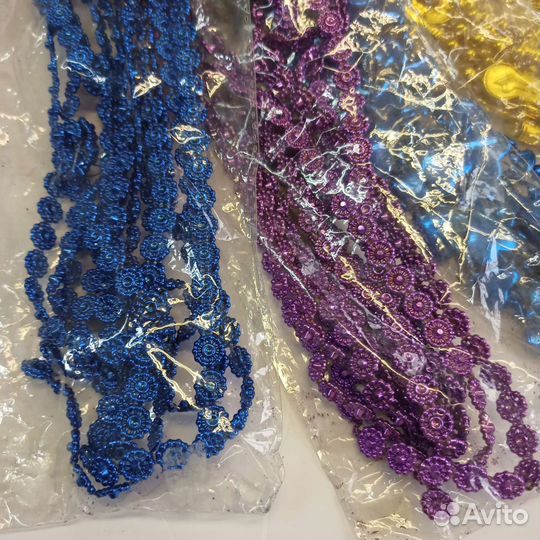 Бусы новогодние для елки