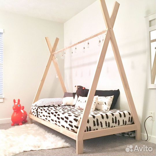 Кровать-вигвам детская из дерева