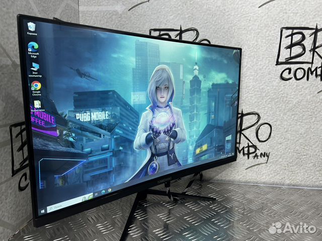Игровой монитор с изогнутым экраном 24 новый