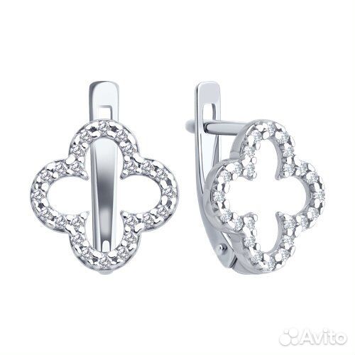 Серьги sokolov из серебра, 94027122