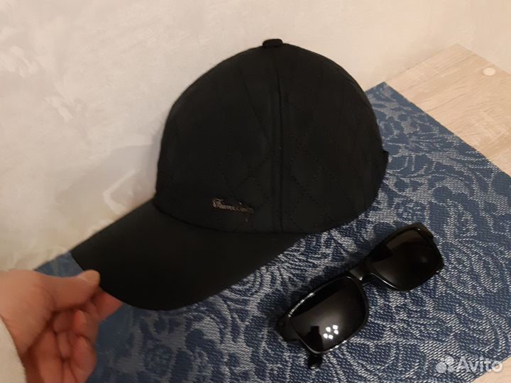 Кепка бейсболка стеганная новая с очками